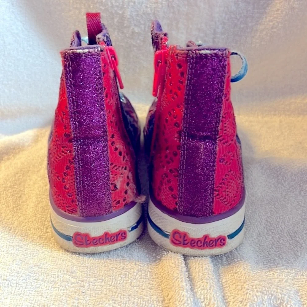 Skechers girls Twinkle Toes high tops in size 3